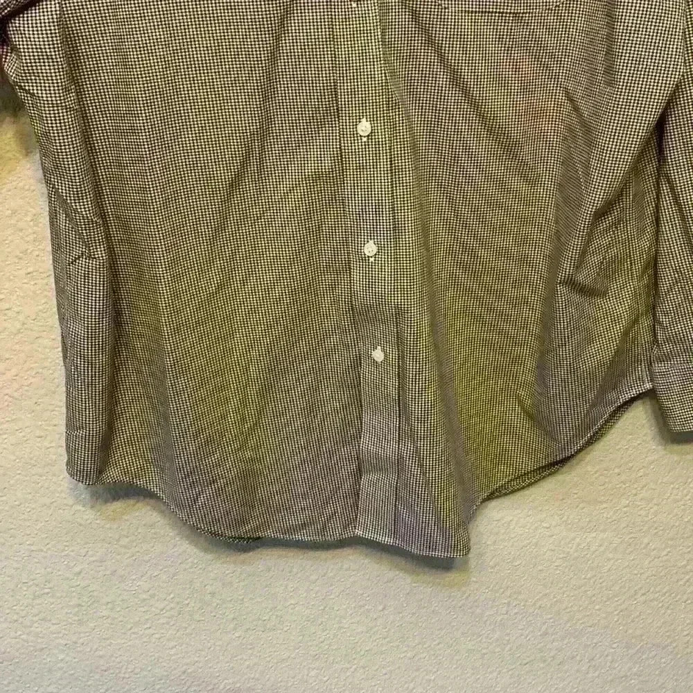 Lauren by Ralph Lauren gingham button down sz 17/L wedding guest business casual - Picture 5 of 7